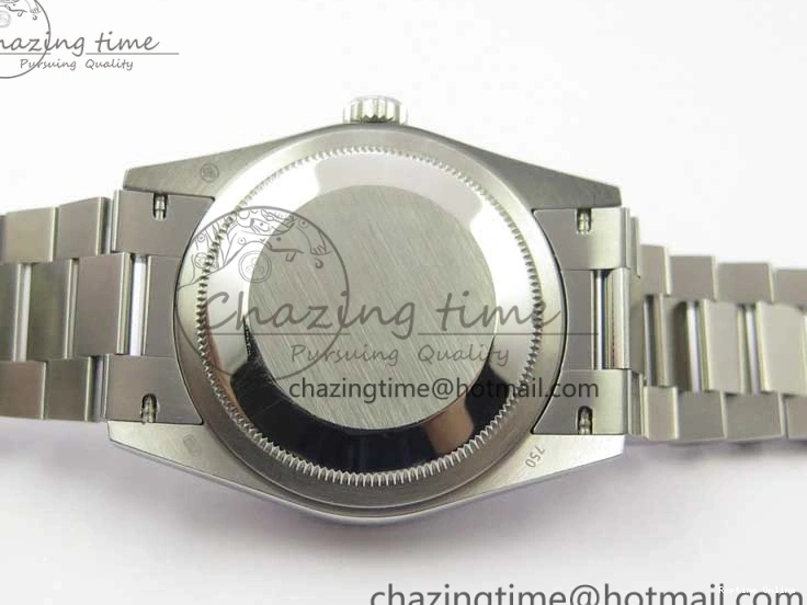 0521 Day-Date 36 SS 128239 Bp Maker Best Edition White MOP Dial Crystral Markers on President Bracelet FlexibleFit 3153